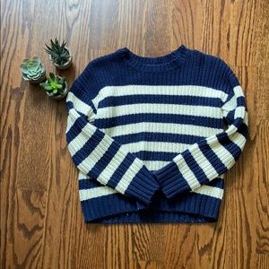 Navy and white Gap knitted sweater
